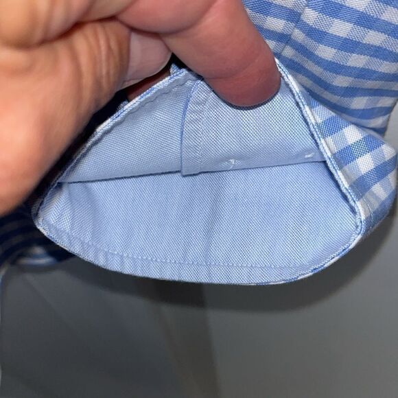 Brooks Brothers Regent Non-Iron UNC North Carolina Tar Heels Supima Gingham XL - Picture 6 of 6